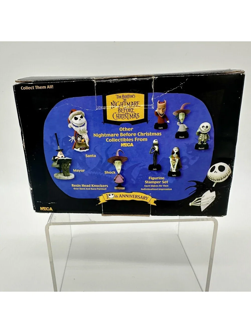 Tim Burton's Nightmare Before Christmas Jack & Sally Wind Ups 10th Anniv. 2003